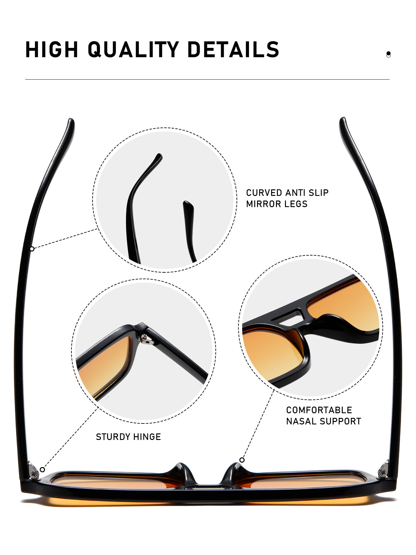 Retro Aviator Square Sunglasses - Image 3
