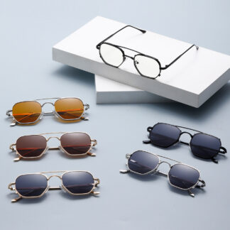 Vintage Geometric Aviator Sunglasses