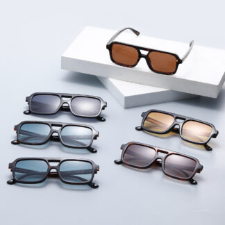 Retro Aviator Square Sunglasses