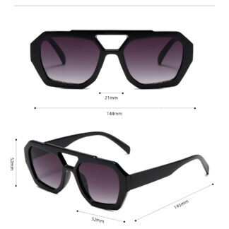Bold Geometric Oversized Sunglasses