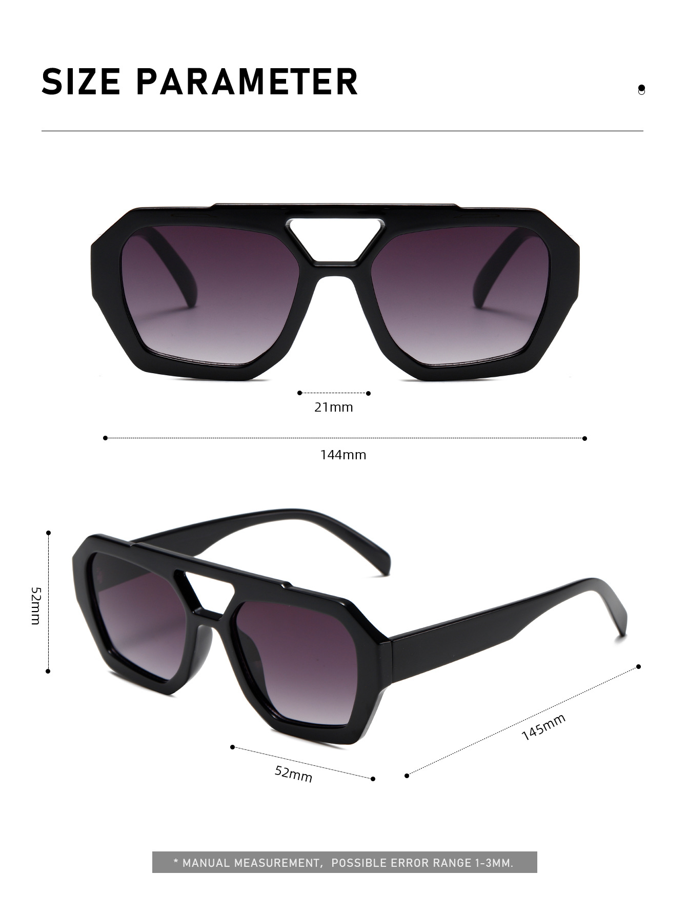 Bold Geometric Oversized Sunglasses
